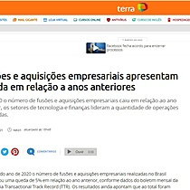 Fuses e aquisies empresariais apresentam queda em relao a anos anteriores